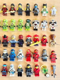 LEGO NINJAGO Set of 58 Pieces Figures Bulk Sale Good Condition used From Japan--