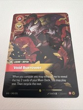 Riftbound Spiritforged Rek'Sai Void Burrower Overnumbered 243/221 Near Mint — live eBay listing