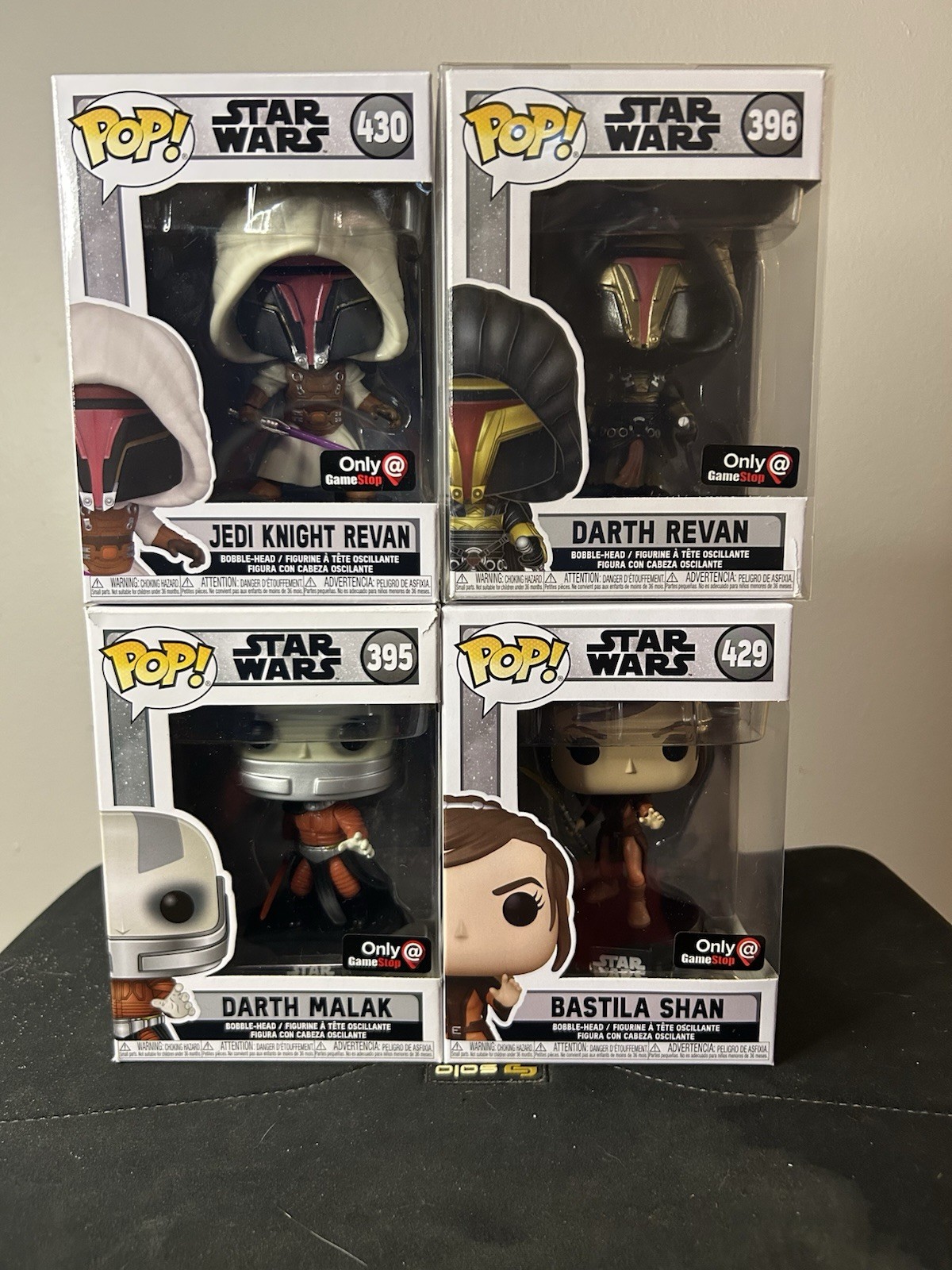 Star Wars Funko Pops Knights of the Old Republic video game lot