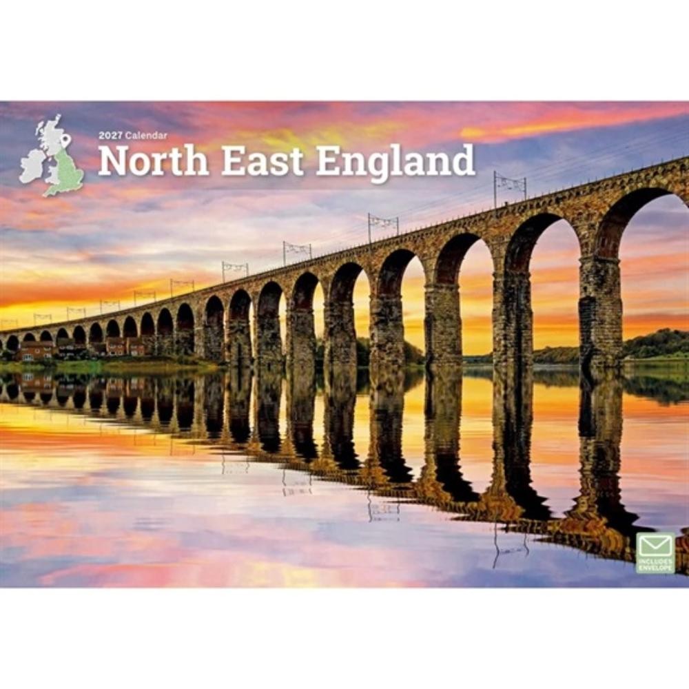 North East England A4 Calendar 2027 Wall Calendars Month To View (PB 2026) - Image 2