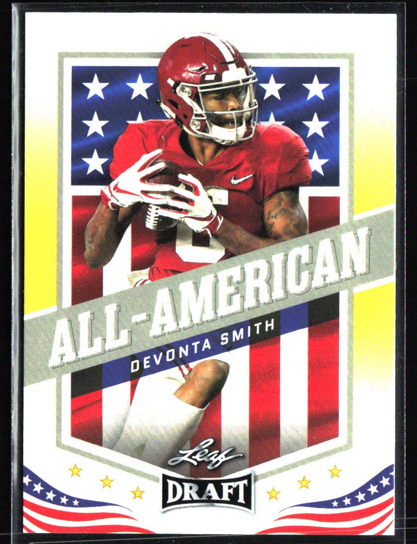 2021 Leaf Draft #42 DeVonta Smith Gold