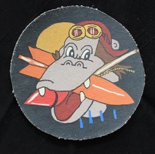 World War II RKO Squadron Jacket Patch Hand Painted Canvas USA