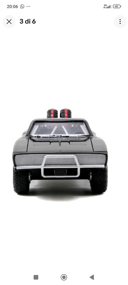 Dodge Charger R/T Off-road 1970 Fast And Furious 7  Jada 1:24 Nuovo - Immagine 3 di 4