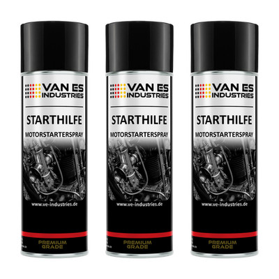 VAN ES 3x Starthilfe Spray 400ml Motorstarter Start Pilot Starterspray Kaltstart