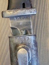 NICE! WWII German K98 Combat Bayonet w/Matching Numbers & Frog