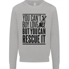 You Can'T Acheter Amour Drôle Secours Chiot Chien Hommes Pull