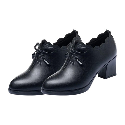 Women Chunky Low Heel Shoes Dress Shoes Leisure Pumps Shoes Comfortable - Picture 1 of 13