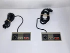 Lot of 2 Vintage OEM Nintendo NES Controllers NES-004 — Tested/Working