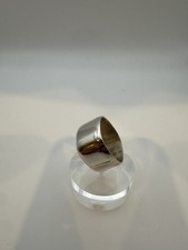 VTG Sterling Silver .925 Made in Mexico WIDE SQUARE - ring size 9, grams - 12.1
