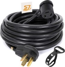 30 Amp Dryer Extension Cord, 25 Ft, 10-30P to 10-30R, Heavy Duty 3 Prong 25FT