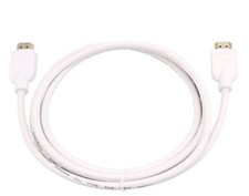NEW High-Speed HDMI Cable White 18 Gbps, 4K/60Hz . 6 Feet. CL3 Rated FAST SHIP