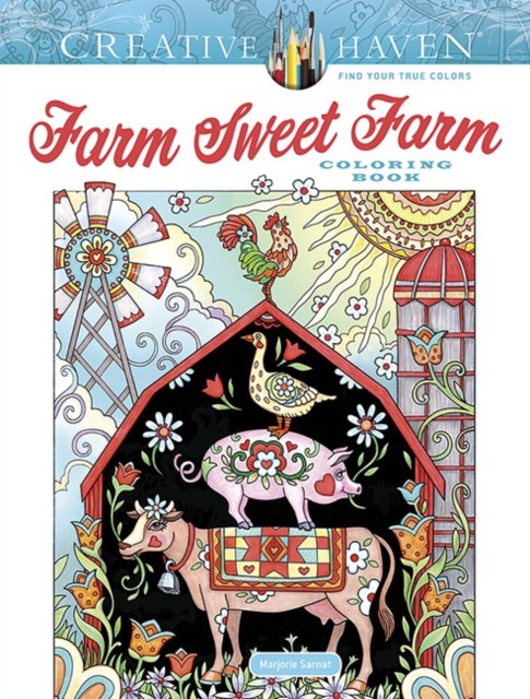 Creative Haven Farm Sweet Farm Coloring Book by Marjorie Sarnat (2022, Trade ... - Image 4