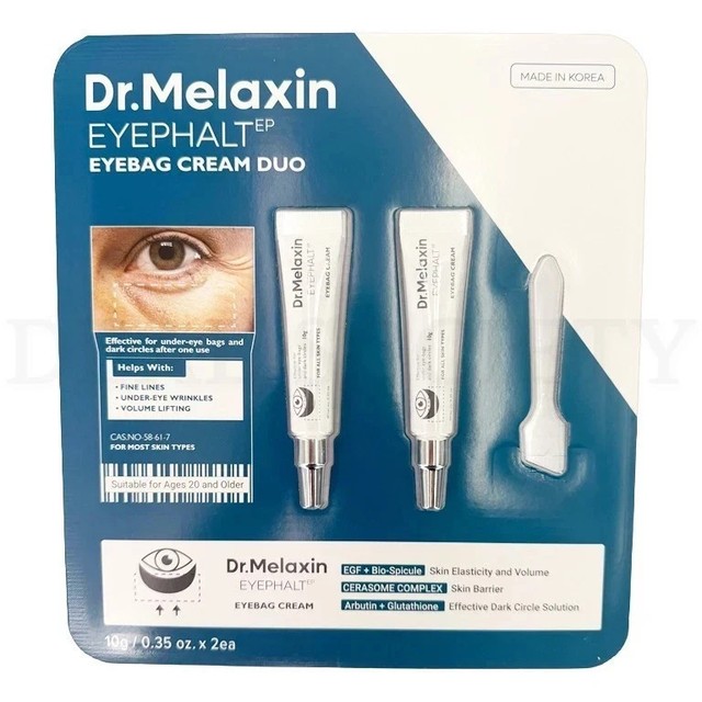 Dr.Melaxin Eyephalt Eyebag Cream 0.35oz / 10g Each (2 Piece) - New Sealed Box