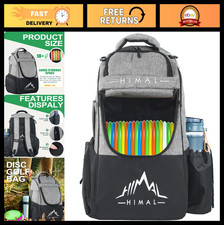 Durable Disc Golf Backpack Holds 22+ Discs, Large Capacity & Multiple Pockets