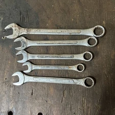Lot Of 5 Vintage Ace Hardware  Combination Wrenches 