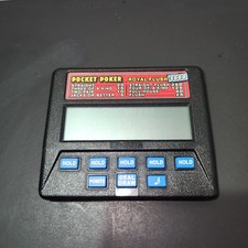 Vintage Radica Pocket Poker Royal Flush 3000 Electronic Handheld Game WORKS 