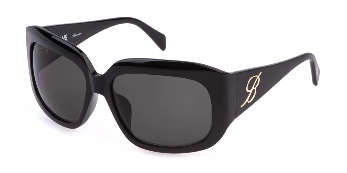 New Blumarine Black & Gold Women Sunglasses Round SBM-109S Faux-Fur Limited Ed. Women main image 3