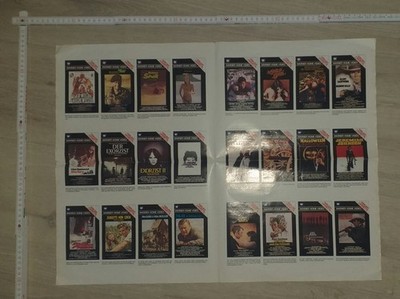 Warner Home Verleih Videoposter Rarität - Halloween, Superman, Exorzist, Rocky..