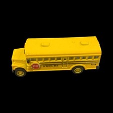 Vintage School Bus Pull  Go Friction