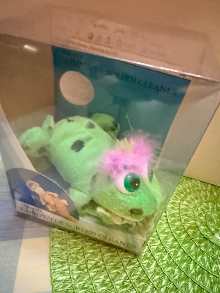 Vintage Chamois Computer Screen Cleaner Frog Green | eBay