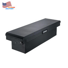 71.36 In. Matte Black Aluminum Full Size Crossbed Truck Tool Box 71.36 In. Matte Black Aluminum Full Size Crossbed Truck Tool Box