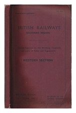 BRITISH RAILWAYS. SOUTHERN REGION. Sectional Appendix to the Working Timetable a