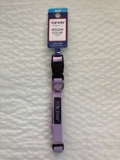 Top Paw Light Purple Gunmetal Small Dog Collar 12- 18 Inches