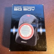 Seiko SQ50-V Compact Quartz Metronome Adjustable Stand SQ50V Piano - Open Box