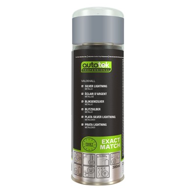 Autotek schnelltrocknender hochdeckender Sprühlack Vauxhall Silver Lightning 300 ml