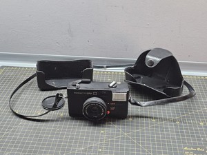 Konica C35 EFP 35mm Film Camera Hexanon 38mm f4 Lens + Case – Untested