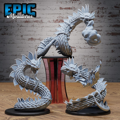 Magical Snake | Enchanted Serpentine Guardian | Resin Tabletop RPG Figur | 51mm
