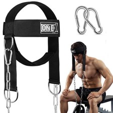 Weight Lifting Head Harness Neck Strengthener Workout Gym Training  Equipment 1X