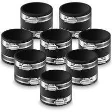 8-Piece 2-1/2" Dust Control Flex Cuffs with Clamps