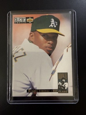 1994 Upper Deck Collector's Choice Rookie Class Miguel Jimenez  #12 Oakland A's
