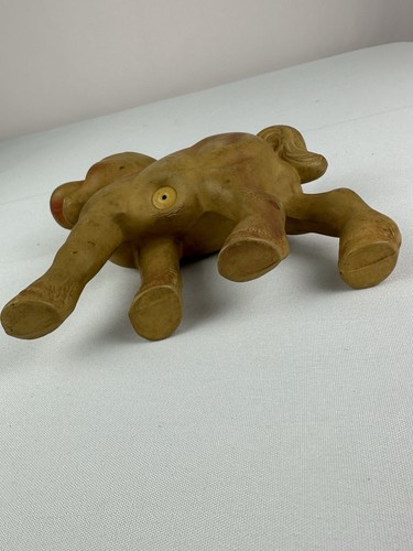 REMPEL 8" Rubber Toy Horse Figure Working Whistle Vintage 1950’s Figure - Picture 7 of 8