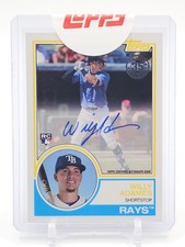 WILLY ADAMES 2018 TOPPS 1983 35TH ANNIV ROOKIE AUTO #83A-WA RAYS Q3668