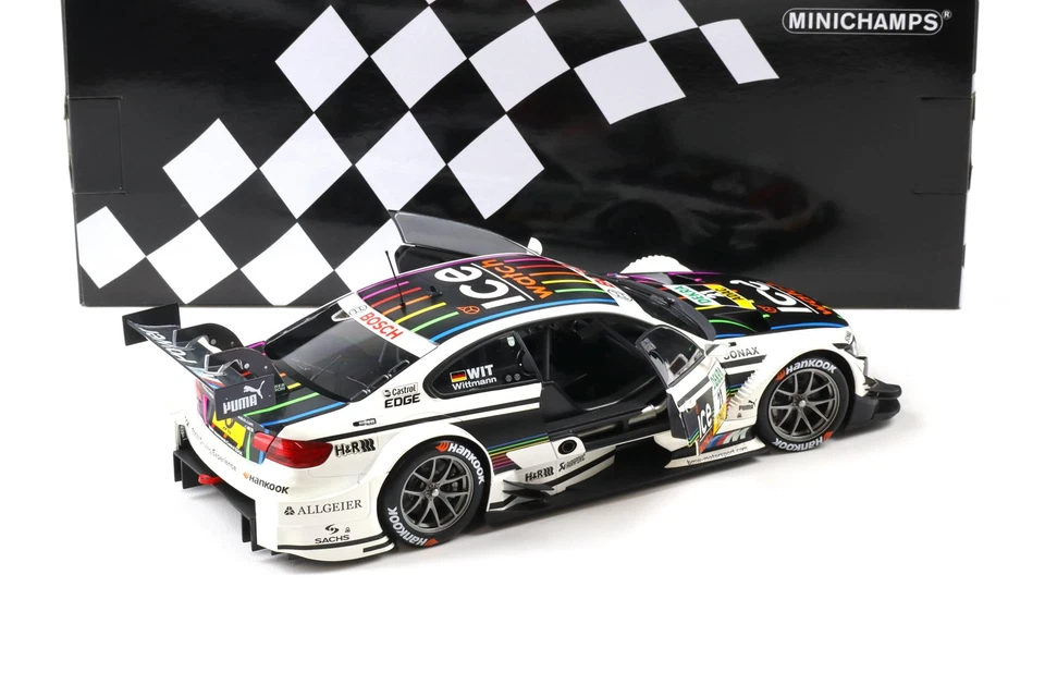 1:18 Minichamps BMW M3 E92 DTM Team Mtek #21 Ice Watch Wittmann 2013 - Immagine 4 di 4