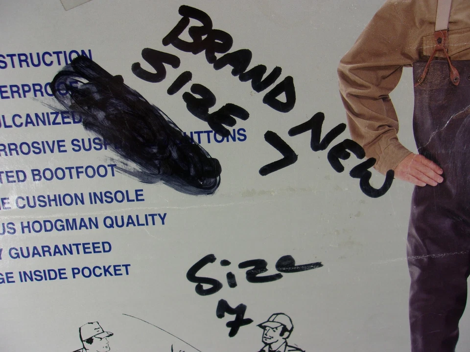 Hodgman-Caster Rubber Waders Boots Size 7 # 1838 NIB - Image 4 of 4