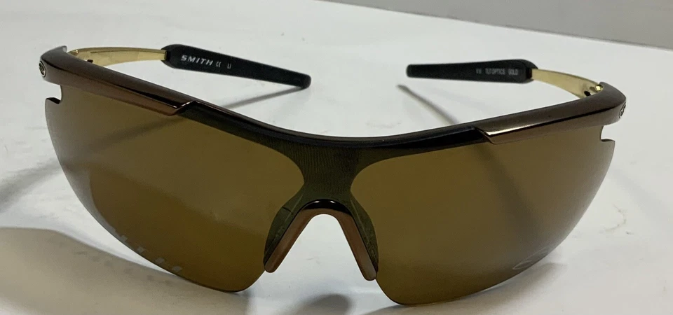 Smith V ti TLT Optics Dorado 3 Lentes Cambiables Con Estuche Gafas de Sol Tonos Foto 4 de 4