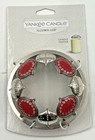 Yankee Candle Illuma-Lid Candle Topper Red & Silver 2018 New