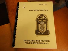 Wurlitzer 1015 OMT CD Jukebox Instruction / Service MANUAL - One More Time - new