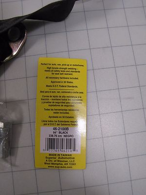 Superior 46-2100B 3-Point Seat Belt Kit – 94 4 thumbnail image