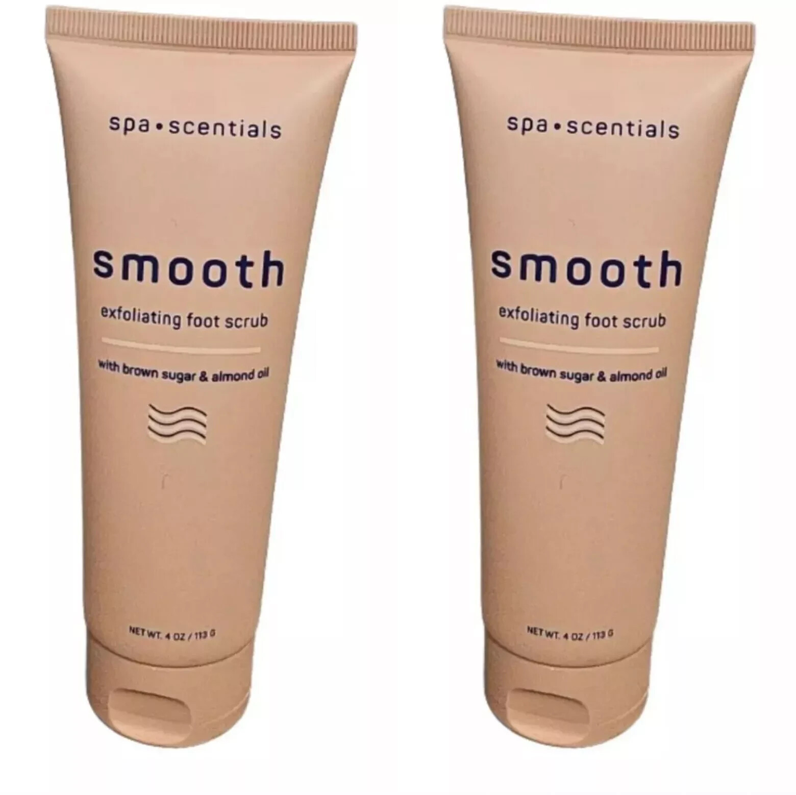 2 Pack Spa Scentials Smooth Exfoliating Foot Scrub With Brown Sugar Almond Oil