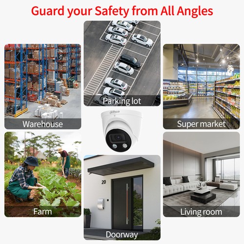 Dahua 4k 8ch 8POE Security CCTV System 8MP IP Camera Two Way Talk Full Color Lot - Picture 8 of 24