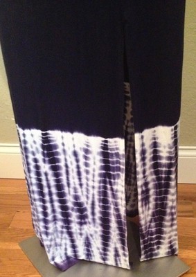green dragon tie dye dress NWT $124 Green Dragon Sea Breeze Maxi Dress Blue Tie Dye Womens Small S