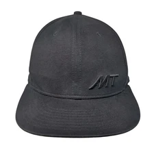 MT MuscleTech Snapback Hat Black One Size Adjustable Embroidered