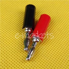 New 2PCS Sleeves Hard Case Banana Plug Connector