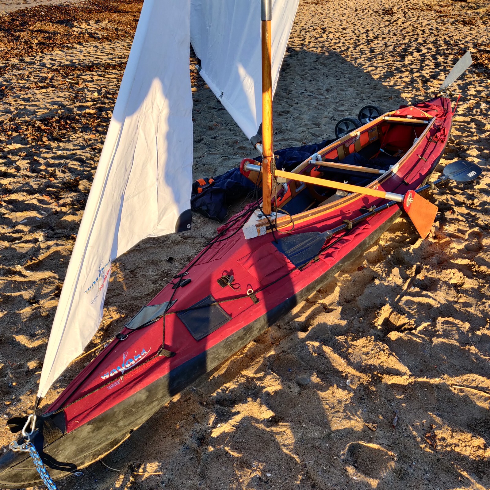 Wayland Amazon 2 520 Folding Kayak With Sailing Rig & Outboard Bracket