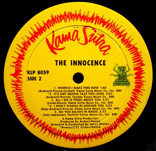THE INNOCENCE-"Self Titled"-Rare Psych Rock Bubblegum Album-KAMA SUTRA #KLP 8059 - Foto 3 di 3