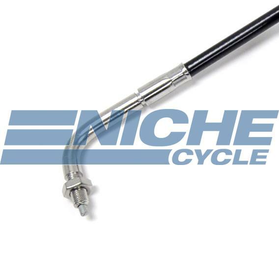 Mikuni VM30 VM32 VM34 Keihin Chrome Elbow Threaded 40" Throttle Pull